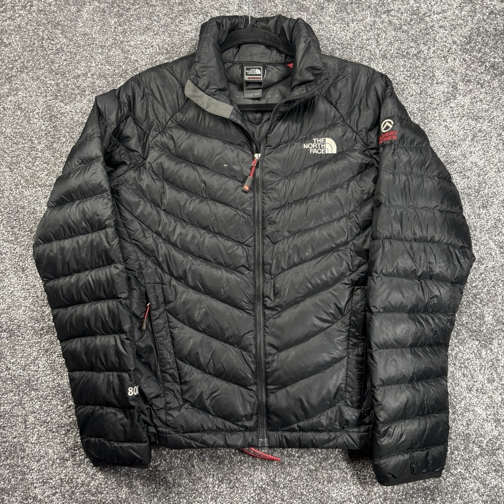 The North Face Summit Series Down Jacket Women Medium Black Full Zip 800 Puffer